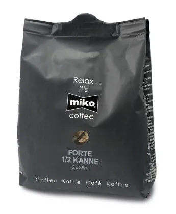 Miko Forte, demi-cafetière 60 sachets filtrants de 35 g
